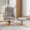 Sardinia Recliner Chair & Footstool in Chacha Oat